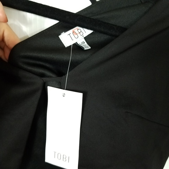 NWT Tobi Jacey Black Bodycon Cutout Dress - Picture 6 of 7